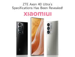 ZTE Axon 40 Ultra's specifications has ...