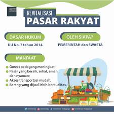 Sebab jika rangkaian kegiatan tersebut terkendala maka akan terputus siklus kegiatan ekonomi di masyarakat. Kemendag Revitalisasi Pasar Rakyat Untuk Perkuat Ekonomi Kerakyatan