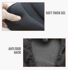To make sure that the gel seat fits your bike visually, you can choose the colour of the piping and seams when ordering. Bikeroo Comfortable Exercise Bike Gel Seat Cover