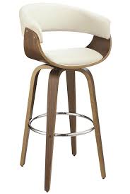 Curved Wooden Arms Contemporary Upholstered Bar Stool With Images Upholstered Bar Stools Bar Stools Wood Bar Stools