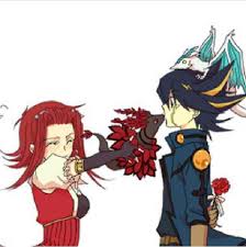 Yusei X Akiza Yugioh Dragon Cards Yugioh Anime Wolf Girl