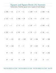 squares and square roots a