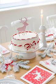 Jeux de décoration de gâteau. Tuto Decoration D Un Gateau Pour Noel Rouge Et Blanc Cerf Decorations De Gateaux De Noel Gateau Noel Deserts De Noel