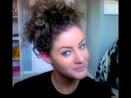 Next how to do a quick messy bun with long thick hair. Naturally Curly Hair Messy Bun Tutorial Messy Hairstyles Curly Hair Styles Naturally Braided Ponytail Hairstyles