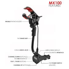 Mx101 universal car mount accomodates all sizes of smartphones and devices. Alpatronix Mx100 Car Mount Charging Dock Station With Fm Transmitter Usb Port Walmart Com Walmart Com