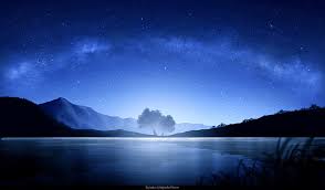 Image of clouds mountain anime forest landscape artwork anime. Hd Wallpaper Anime Original Aurora Australis Lake Mountain Night Stars Wallpaper Flare