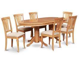 Wood dining room table sets are hefty and durable, however, ensure that your tabletop is sealed so moisture and liquid does not damage the precious wood. 1 Table 6 Chair Brown Wooden Dining Sets For Home Rs 25000 Unit S Id 11588349888
