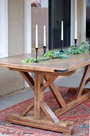 This wooden historic table is perfect for the epoxy dinner table. 13 Durable Diy Outdoor Dining Tables Shelterness