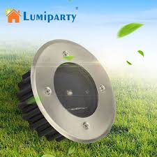 Lumiparty Outdoor Solar Led Buried Floor Lights Waterproof Stainless Steel Ground Garden Lamp Solar Lighting For Yard Driveway With Images Solar Lights Garden Lamps Outdoor Solar