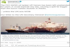 The fso safer holds more than 1 million barrels of oil. Mauritius Disaster Fuels Outcry On Yemen Oil Tanker Action Mfame Guru