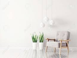 Modern living room design chair. Modern Living Room With Armchair On A White Background Interior Design Furniture 3d Illustration Stock Photo Picture And Royalty Free Image Image 93414936