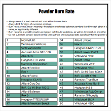 Powder Burn Rate Chart Excel Www Bedowntowndaytona Com