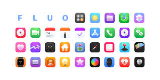 Fluo Alternative Home Screen Icons In 2020 Screen Icon Homescreen Craft App