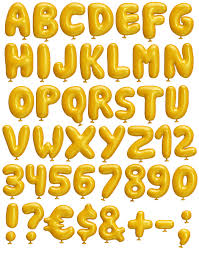 Yellow Balloon Font Handmadefont Graffiti Lettering Fonts Aesthetic Fonts Yellow Balloons