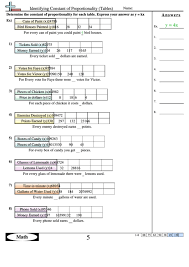 Y is inversely proportional to x. Identifying Constant Of Proportionality Worksheet Printable Pdf Download