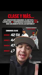 Emmanuel Clase poyecta ser el 2do Cerrador Latino con 4 Temporadas de 40 o  mas Salvados #2025 #mlb #beisbol #majorleaguebaseball #grandesligas #mvp  #republicadominicana🇩🇴