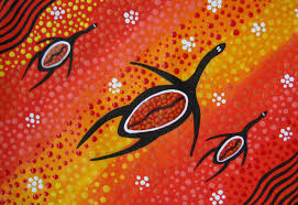 Aboriginal Painting Beautiful Original Art In Acrylics Red Turtles Coa Ebay Aboriginal Art Aboriginal Painting Original Art