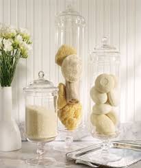 Keeping It Together Bathroom Decor Glass Apothecary Jars Decor