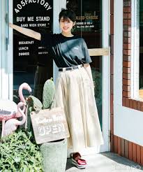 馬場ふみかはロゴtシャツ ロンスカで今っぽさもバランスアップも完璧 毎日コーデ 日本のファッションスタイル ファッションアイデア 毎日の服