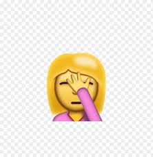Facepalm Emoji Png Image With Transparent Background Toppng The man facepalming emoji is a zwj sequence combining 🤦 person facepalming, ‍ zero width joiner and ♂️ male sign. facepalm emoji png image with