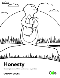 Honesty Coloring Sheet Core Values Honesty How To Plan