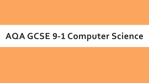 1st level computing science and ict. Aqa Gcse Computer Science 9 1 Introduction Youtube