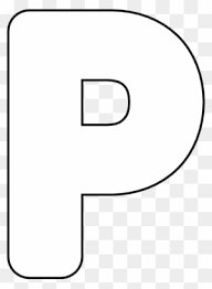 Letter p clipart black and white. Printable Peace Sign Letter P In Bubble Letters Free Transparent Png Clipart Images Download