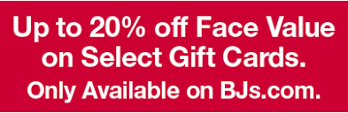 Buy bj's restaurant gift cards for 20.00% off. Bjs Wholesale Club Act Fast Up To 20 Off Travel And Phone Gift Cards Milled
