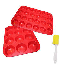 Alolli Silicone Mold Cupcake Baking Pan Muffin Tin Muffin Pan 2 Baking Pans Large Muffin Top Pan 12 Cups Min Silicone Cupcake Pan Cupcake Pans Baking Pans
