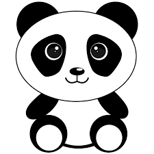 Eigenlijk kan alles schattig zijn, zelfs een drol! Schattige Panda Beer Kleurplaat
