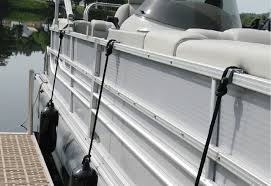 Imperial embossed (corrugated) pontoon boat replacement fencing. Pontoon Rail Fender Adjuster Taylor Made