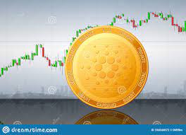 Cardano Cryptocurrency Cardano Ada Golden Coin Stock Photo Image Of Business Mirroring 184644672