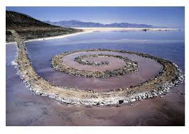 Drought and rain govern how this work of art is seen. Spiral Jetty Utah Land Art Earth Art Robert Smithson