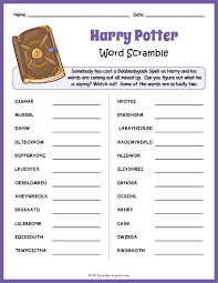 Check spelling or type a new query. Harry Potter Word Scramble