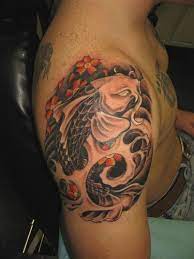 Koi Fish Shoulder Tattoo Google Search Koi Fish Tattoo Black Tattoos Koi Tattoo