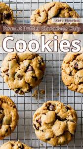 Keto Flourless Peanut Butter Chocolate Chip Cookies Recommended Tips Recipe Peanut Butter Recipes Peanut Butter Chocolate Chip Peanut Butter Chocolate Chip Cookies