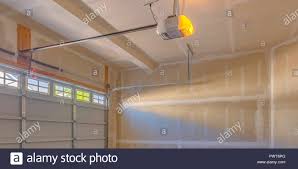 Interior View Of A Garage Under Construction Stock Photo Alamy