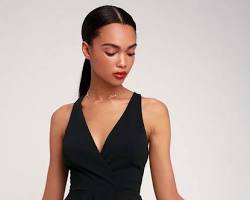 Image of Little black dress with a twist party wear