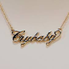 Crybaby Nameplate Necklace Accessories Nameplate Necklace Accessories Necklace Cry Baby