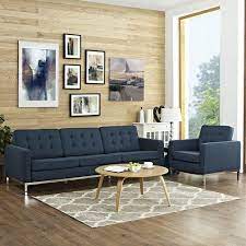 Modway Loft Living Room Set Upholstered Set Of 2 Armchair And Sofa Multiple Colors Walmart Com Living Room Sets Living Room Loft Living Room Sofa Set