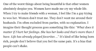 Sample Paragraph What It S Like To Go Through Life As A Really Beautiful Woman Know Your Meme