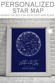 Get Star Map By Date And Place Father Gift Sun Eclipse Print