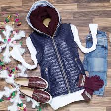 Kapsonlu Sifir Kollu Yelek Lacivert Moda Stilleri Kapsonlular Triko