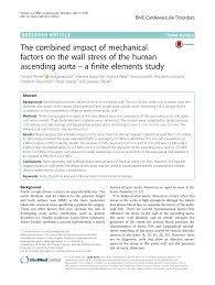 The end of an unrequited love. Pdf The Combined Impact Of Mechanical Factors On The Wall Stress Of The Human Ascending Aorta A Finite Elements Study