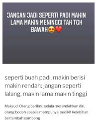 Matin on seperti buah padi, makin berisi makin rendah; Fanscoki Hashtag On Twitter