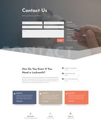 Locksmith Contact Page Contact Us Page Design Website Design Wordpress Wordpress Website Design