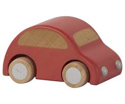 Wooden Pull Back Car Multiple Colors In Anthracite By Maileg Wooden Car Wooden Tree House Kids