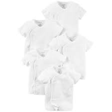 Baby Carter S 5 Pk Solid Side Snap Tees