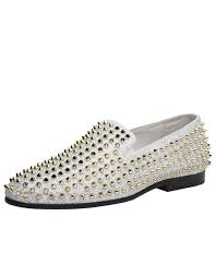 Black And Gold Loafers Men Luxor White Gold Loafer Modishonline Com Prom Shoes Gold Prom Shoes Shoes Mens
