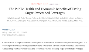 Bronwell K Farley T Willet W C Popkin B M Chaloupka F Thompson J W Et Al 2011 The Pu In 2020 Medicine Journal Health Policy Harvard Medical School